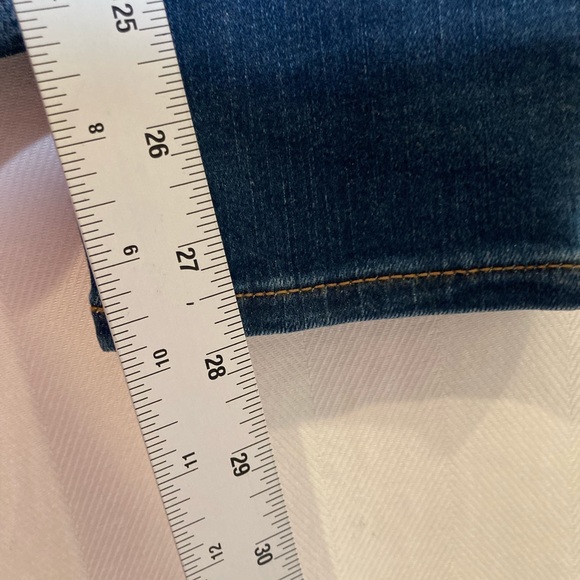 Madewell 9” High Rise Skinny Jeans Blue Whiskers Style j4624 Size 27 - Picture 9 of 14